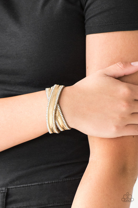 Rocker Rivalry - Gold Bracelet