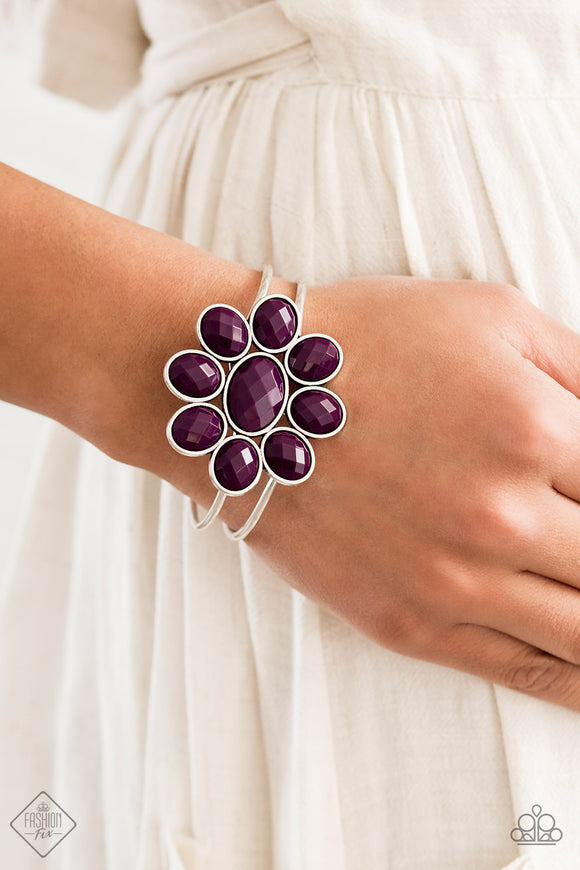 Petal Persuasion- Purple Bracelet