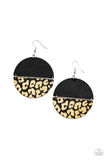 Jungle Catwalk- Black Earring