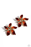 Warped Wallflower- Red Post Earring