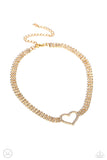 Rows of Romance - Gold Necklace