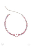 Rows of Romance - Pink Necklace