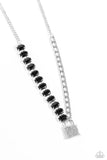 LOCK and Roll- Black Necklace