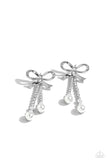 Bodacious Bow- White Post Earring