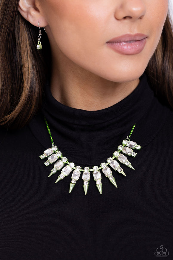 Punk Passion - Green Necklace