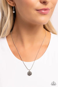 Bump, Set, Shimmer!-White Necklace