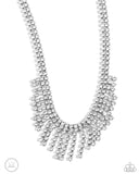 Daring Decadence - White Necklace