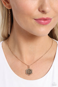 Emblematic Elegance - Gold - D Necklace