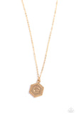 Emblematic Elegance - Gold - G Necklace