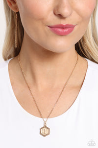 Emblematic Elegance - Gold - I Necklace