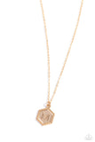 Emblematic Elegance - Gold - M Necklace