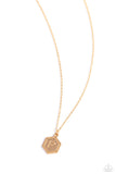 Emblematic Elegance - Gold - P Necklace