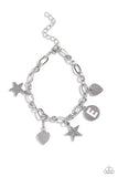 Legacy Letters - White - E Bracelet