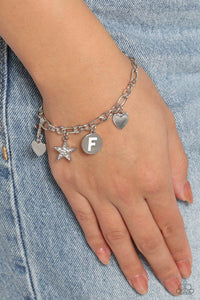 Legacy Letters - White - F Bracelet