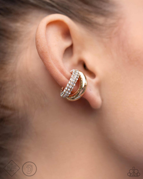 Sizzling Spotlight - Gold Earring