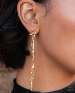 Linear Landmark - Gold Earring