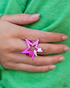 Dynamic Diva - Multi Pink Ring