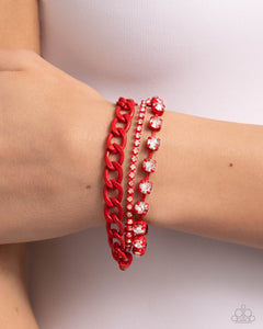 Colorful Canvas - Red Bracelet