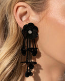 Floral Future - Black Earring