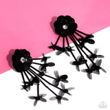 Floral Future - Black Earring