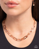 Understated Shimmer - Copper Necklace