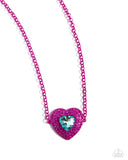 Locket Leisure - Pink Necklace