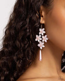 Vintage Veining - Pink Earring