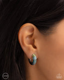 Ombré Observer - Blue Clip On Earring