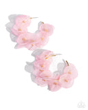 Petaled Pageant - Gold/Pink Earring