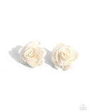 Tulle Twist - White Earring