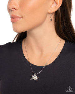 Sea Turtle Statement - White Necklace