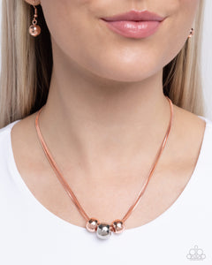 Beaming Beads - Copper Necklace