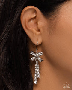 Date Night Decadence - White Earring