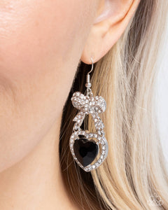 Adorable Allure - Black Earring