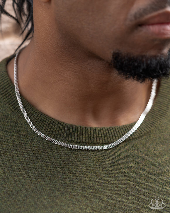 Chained Character - Silver Men's Necklace