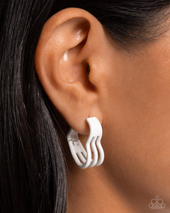 Memorable Love - White Earring