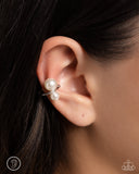 Elegant Emblem - White Earring