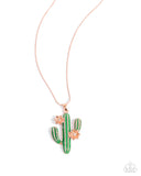 Carefree Cactus - Copper Necklace