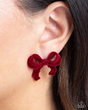 Dapper Dedication- Red Earring