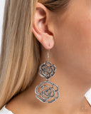 Reminiscent Rosette - Silver Earring