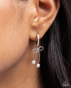 Charming Coquette - White Earring