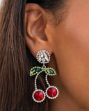 Cherry Picking- Red Post Earring