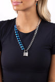 LOCK and Roll-Blue Necklace