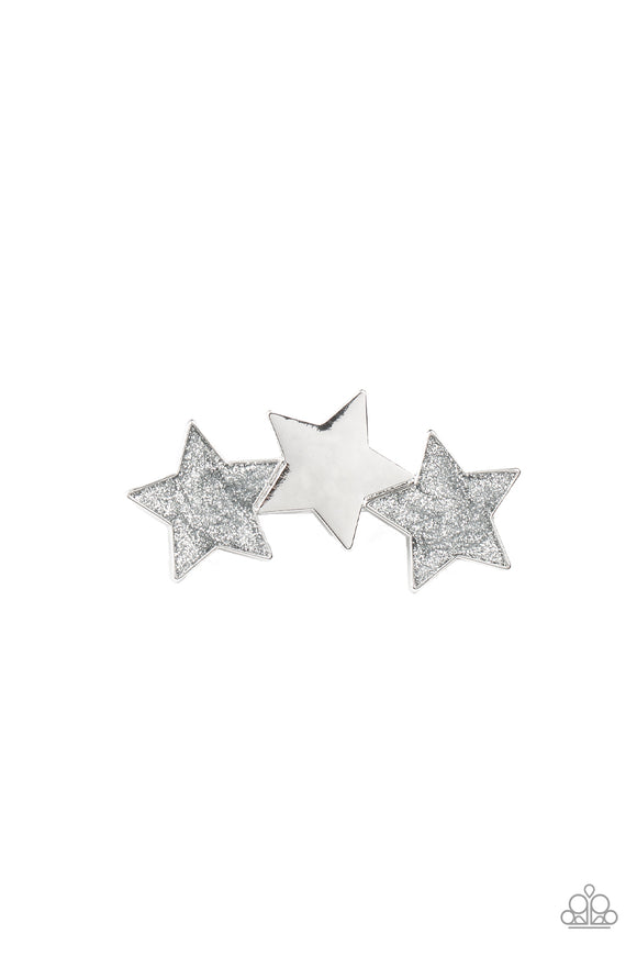 Dont Get Me STAR-ted!- Silver Hair Clip