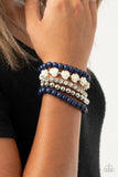 Rose Garden Grandeur - Blue Bracelet