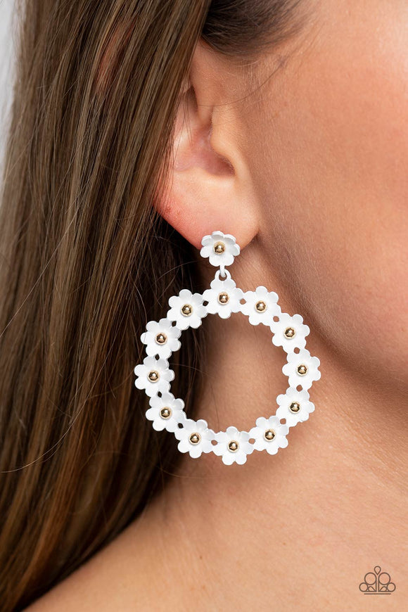 Daisy Meadows - White Earring