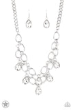 Show- Stopping Shimmer- White Necklace