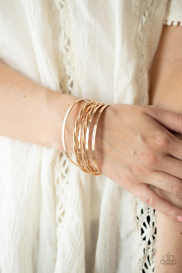 Sensational Shimmer - Gold Bracelet