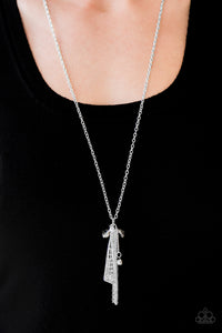 Passports And Paris- Silver Necklace