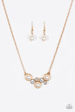 Pop The Bubbly- Gold Necklace